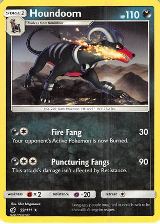 Houndoom (59/111) - SM  Crimson Invasion  - Rare