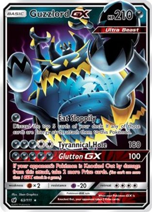 Guzzlord GX (63/111) - SM  Crimson Invasion Holofoil - Ultra Rare