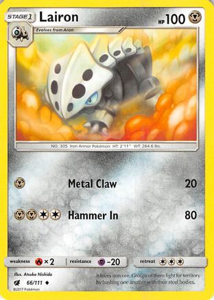 Lairon (66/111) - SM  Crimson Invasion  - Uncommon