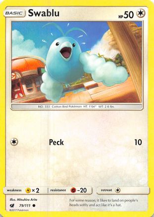 Swablu - 079/111 - SM  Crimson Invasion Normal