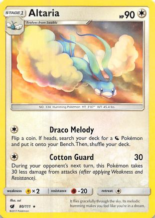 Altaria (80/111) - SM  Crimson Invasion  - Rare