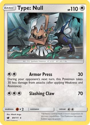 Type: Null (89/111) - SM  Crimson Invasion Holofoil - Holo Rare