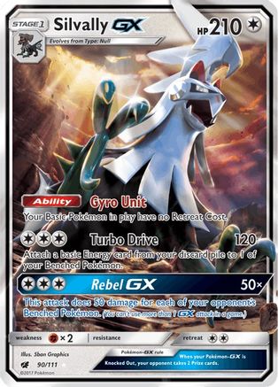 Silvally GX (90/111) - SM  Crimson Invasion Holofoil - Ultra Rare