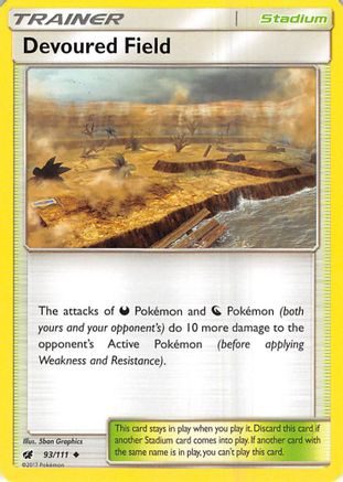 Devoured Field (93/111) - SM  Crimson Invasion  - Uncommon