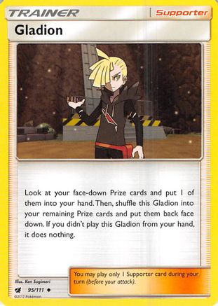 Gladion (95/111) - SM  Crimson Invasion Reverse Holofoil - Uncommon