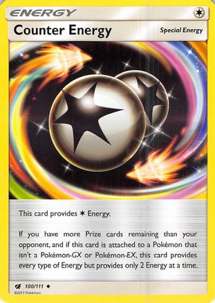 Counter Energy - 100/111 - SM  Crimson Invasion Reverse Holofoil - Uncommon