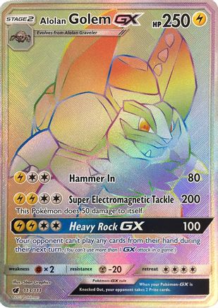 Alolan Golem-GX 113/111 - Crimson Invasion Holofoil