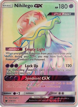 Nihilego GX (Secret) (114/111) - SM  Crimson Invasion Holofoil - Secret Rare