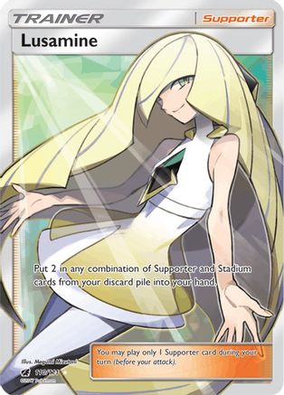 Lusamine (Full Art) (110/111) - SM  Crimson Invasion Holofoil - Ultra Rare