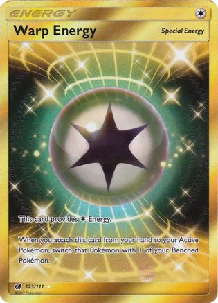 Warp Energy (Secret) - 123/111 - SM  Crimson Invasion Holofoil