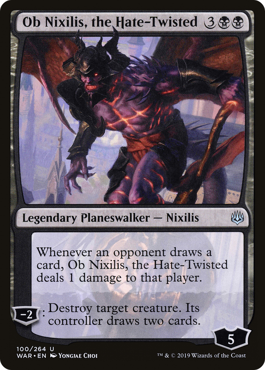 Ob Nixilis, the Hate-Twisted (WAR-100) - War of the Spark Foil