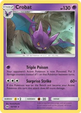 Crobat - 56/149 (Prerelease Kit Exclusive) 56 - Deck Exclusives