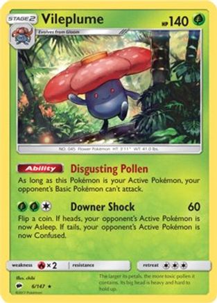 Vileplume - 6/147 (Prerelease Kit Exclusive) 6 - Deck Exclusives