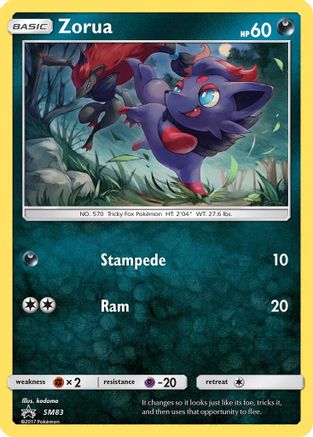 Zorua SM83/248 - SM Black Star Promos Holofoil