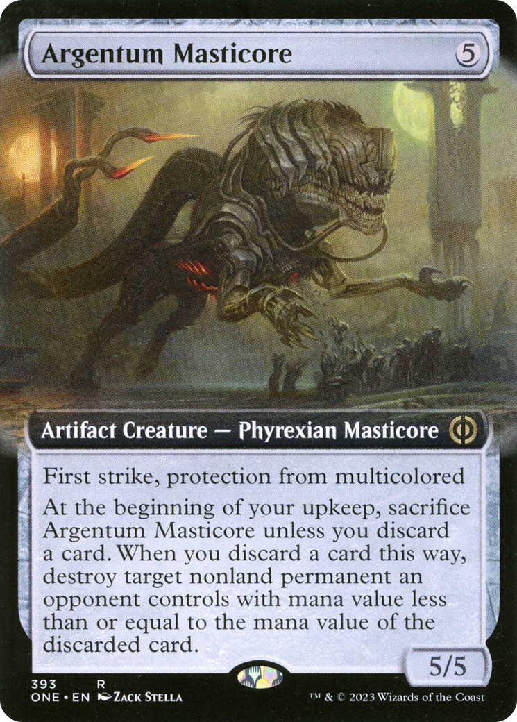 Argentum Masticore (ONE-393) - Phyrexia: All Will Be One: (Extended Art)