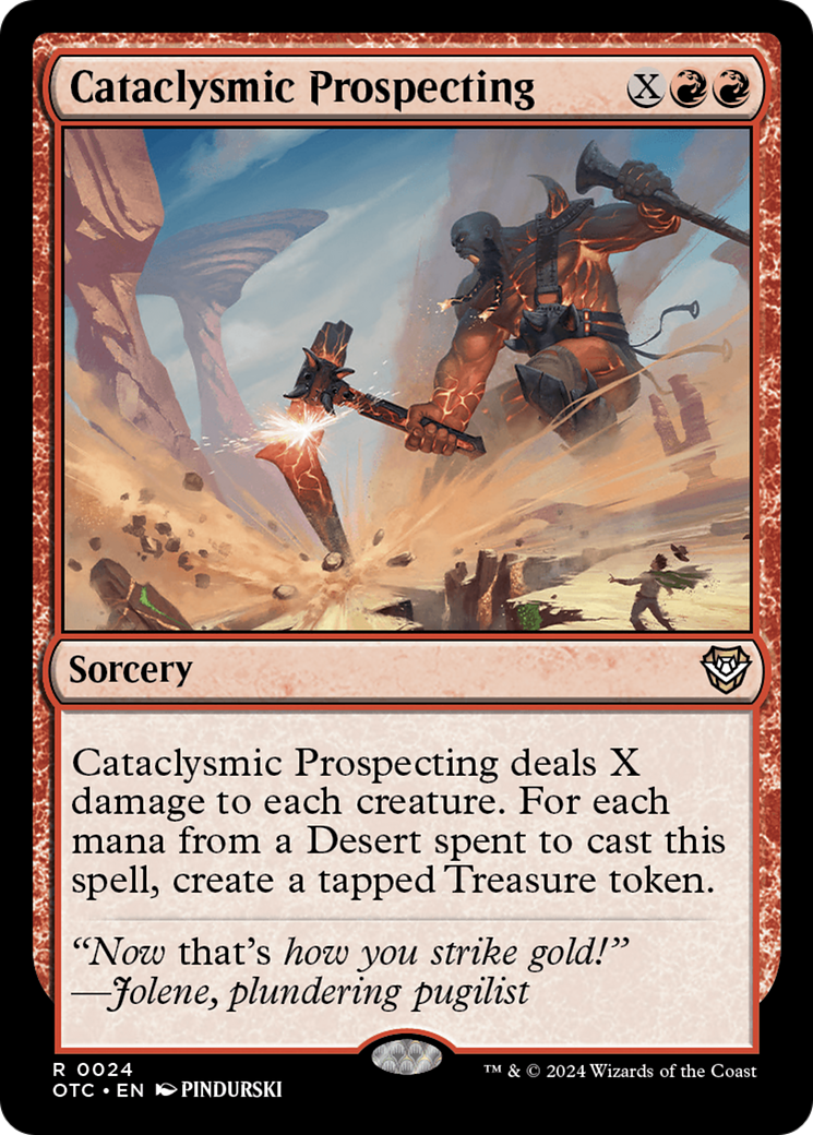 Cataclysmic Prospecting (OTC-024) - Outlaws of Thunder Junction Commander