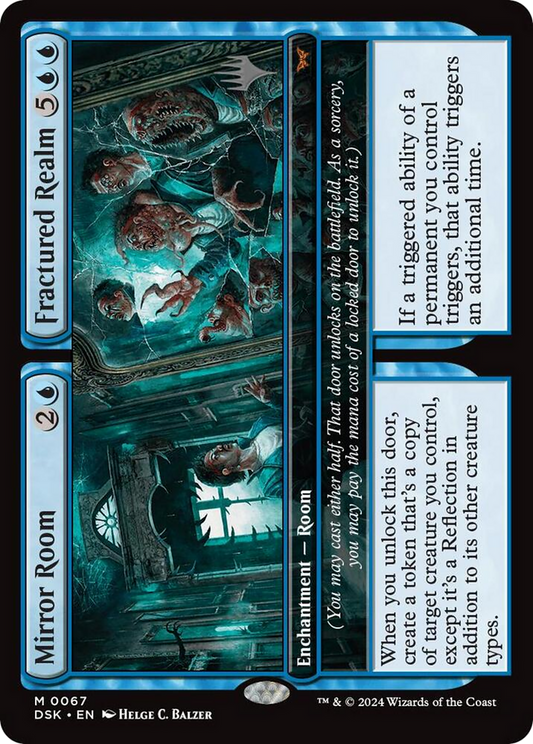 Mirror Room // Fractured Realm (PDSK-67P) - Duskmourn: House of Horror Promos Foil