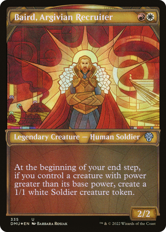 Baird, Argivian Recruiter (Textured Foil) (DMU-335) - Dominaria United: (Showcase) Foil