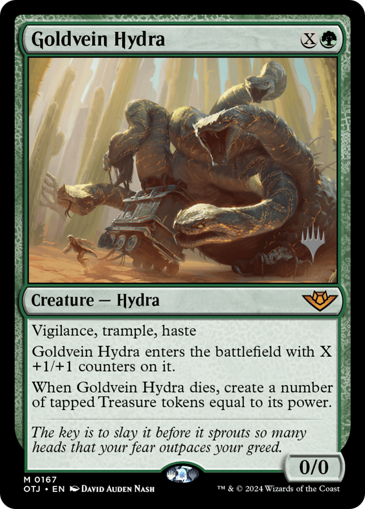 Goldvein Hydra (POTJ-167P) - Outlaws of Thunder Junction Promos Foil