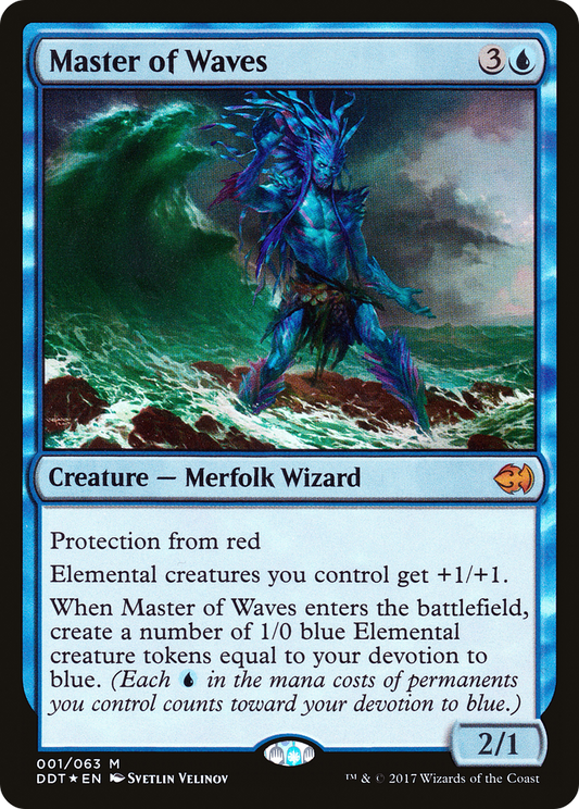 Master of Waves (DDT-001) - Duel Decks: Merfolk vs. Goblins Foil