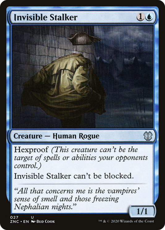 Invisible Stalker (ZNC-027) - Zendikar Rising Commander