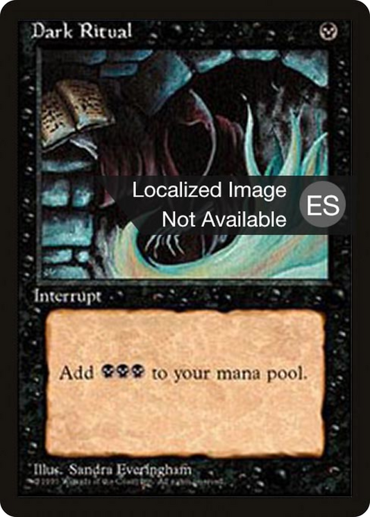 Dark Ritual (4BB-129) - Fourth Edition Foreign Black Border