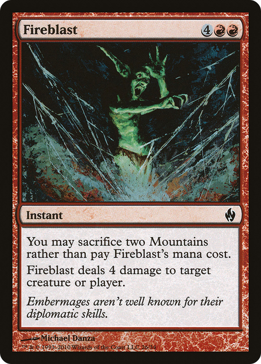 Fireblast (PD2-026) - Premium Deck Series: Fire and Lightning Foil