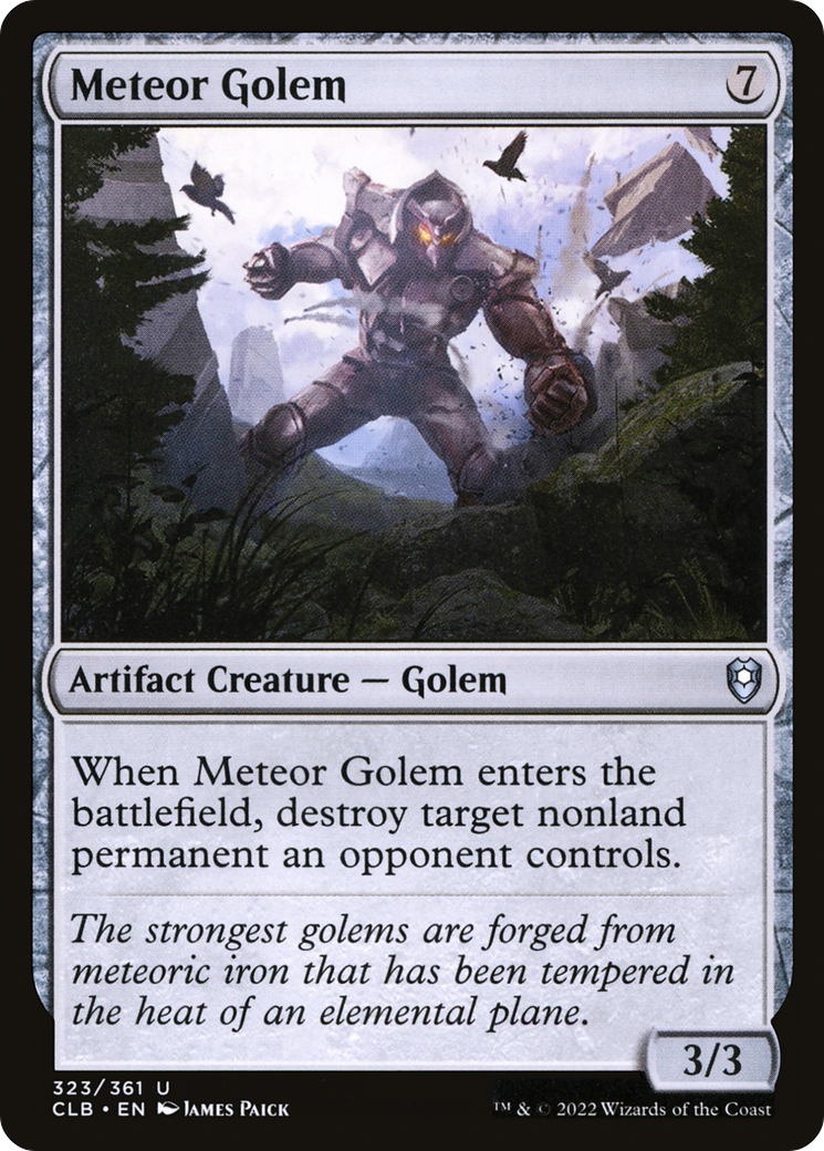 Meteor Golem (CLB-323) - Commander Legends: Battle for Baldur's Gate