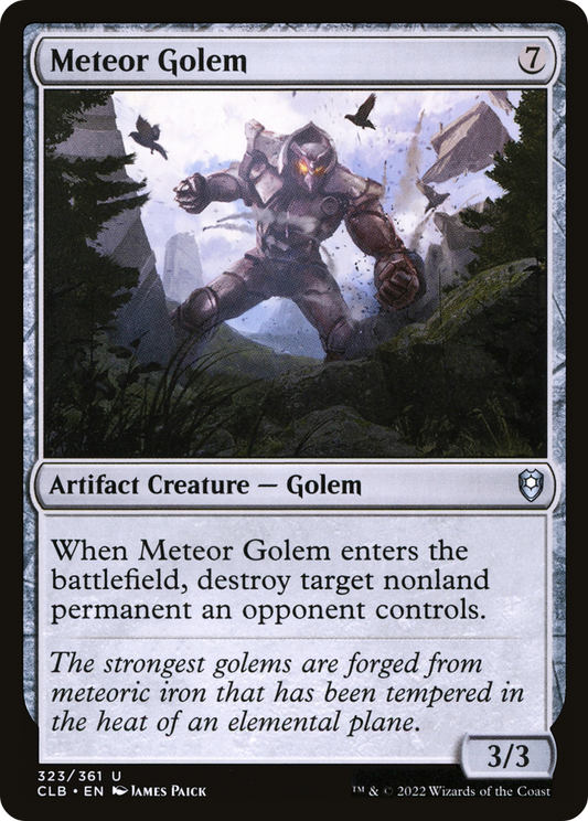 Meteor Golem (CLB-323) - Commander Legends: Battle for Baldur's Gate