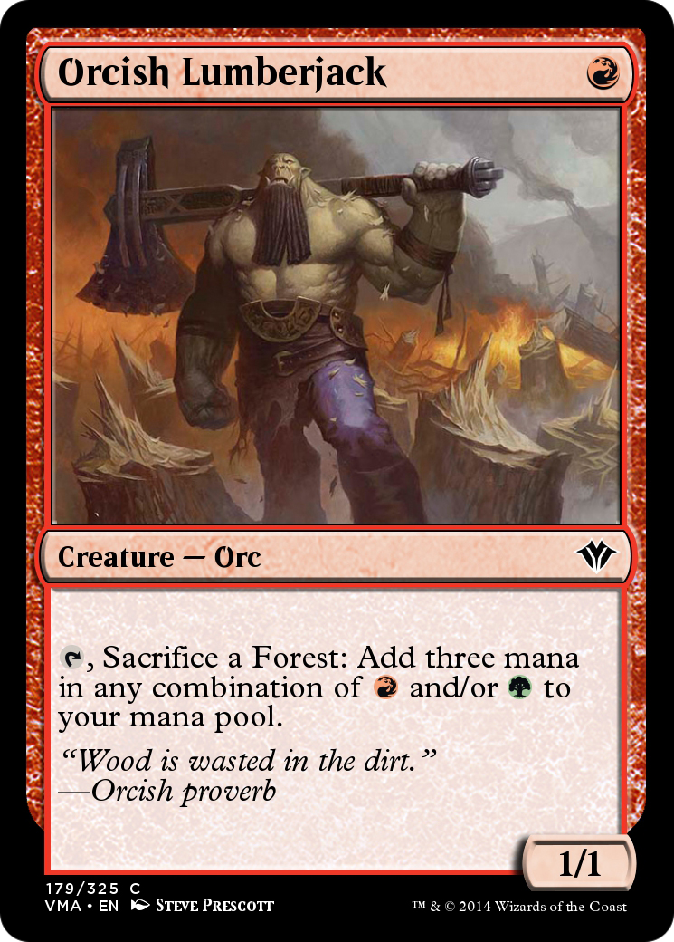 Orcish Lumberjack (VMA-179) - Vintage Masters