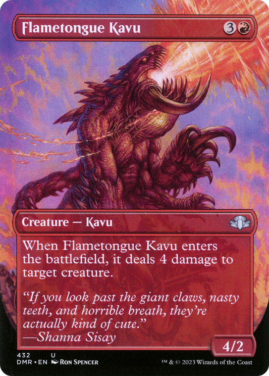 Flametongue Kavu (Borderless) (DMR-432) - Dominaria Remastered (Borderless)