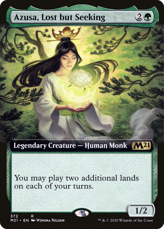 Azusa, Lost but Seeking (Extended Art) (M21-372) - Core Set 2021: (Extended Art)