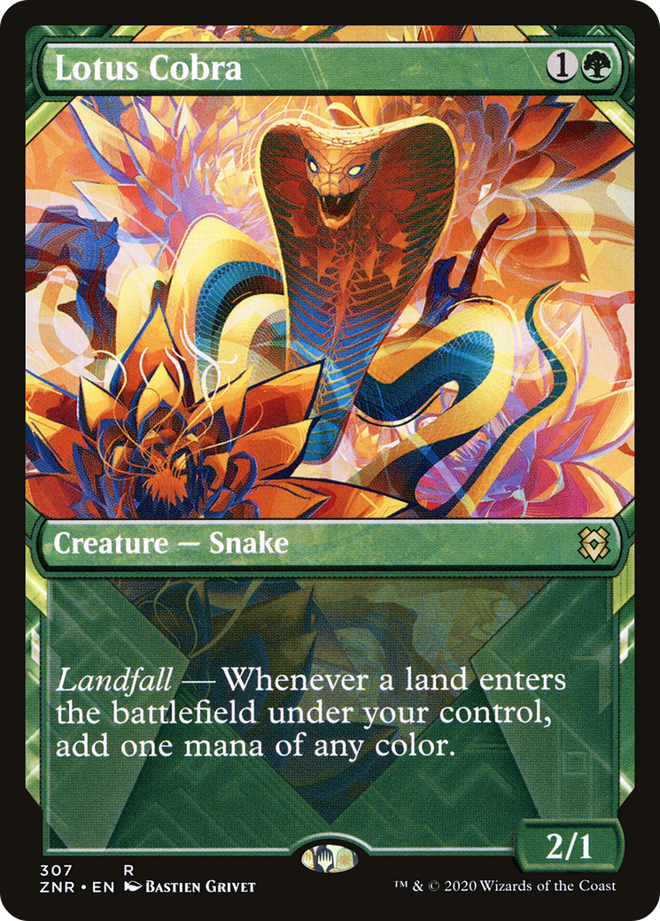 Lotus Cobra (ZNR-307) - Zendikar Rising: (Showcase) Foil