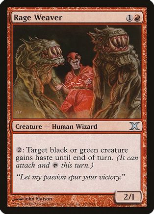 Rage Weaver (10E-223) - 10th Edition Foil