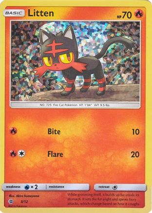 Litten (3/12) - McDonalds Promos 2017 Holofoil - Promo