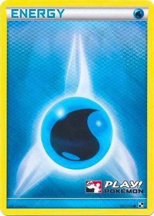 Water Energy - 107/114 (Play! Pokemon) 107 - League & Championship Cards Holofoil