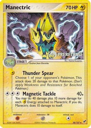 Manectric - 38/107 (Prerelease)  - Nintendo Promos Normal