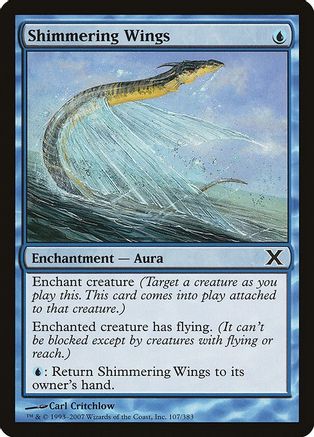 Shimmering Wings (10E-107) - 10th Edition Foil