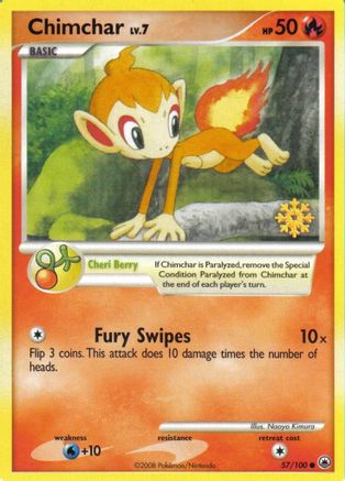 Chimchar - 57/100  - Countdown Calendar Promos Normal - Promo