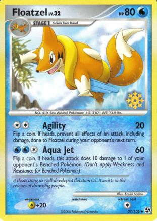 Floatzel - 37/106  - Countdown Calendar Promos Normal