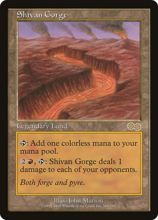 Shivan Gorge (USG-326) - Urza's Saga