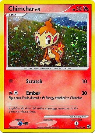 Chimchar - 76/130 (Cosmos Holo) 76 - Miscellaneous Cards & Products Holofoil