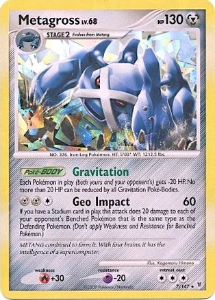 Metagross (Cracked Ice Holo) (7/147) - Blister Exclusives Holofoil - Promo