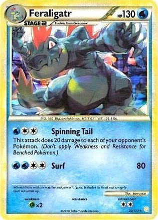 Feraligatr 020/123 - Deck Exclusives Holofoil - Holo Rare