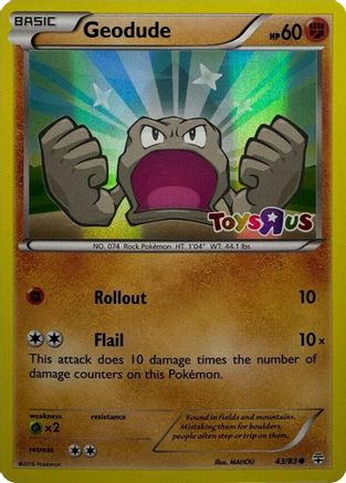 Geodude 043/83 - Miscellaneous Cards & Products Holofoil - Promo