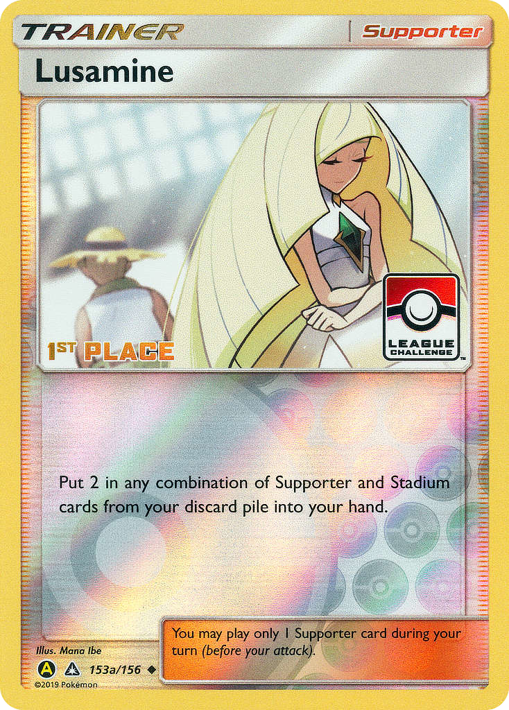 Lusamine (153a/156) - Ultra Prism Reverse Holofoil - Rare Ultra