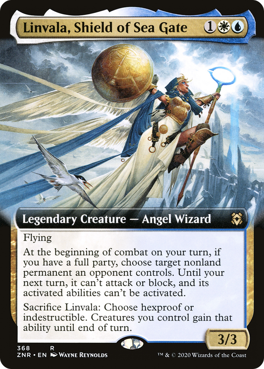 Linvala, Shield of Sea Gate (ZNR-368) - Zendikar Rising: (Extended Art)