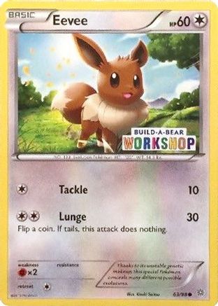 Eevee - 63/98 (Build-A-Bear Workshop Exclusive) 63 - Miscellaneous Cards & Products