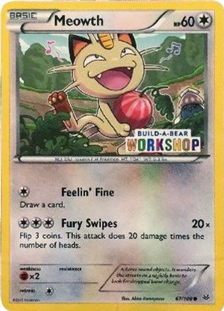 Meowth (Build-A-Bear Workshop Exclusive) (67/108) - Miscellaneous Cards & Products  - Promo
