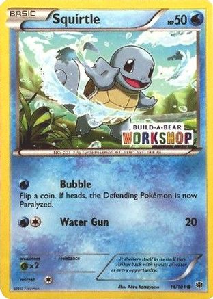 Squirtle - 14/101 (Build-A-Bear Workshop Exclusive) 14 - Miscellaneous Cards & Products